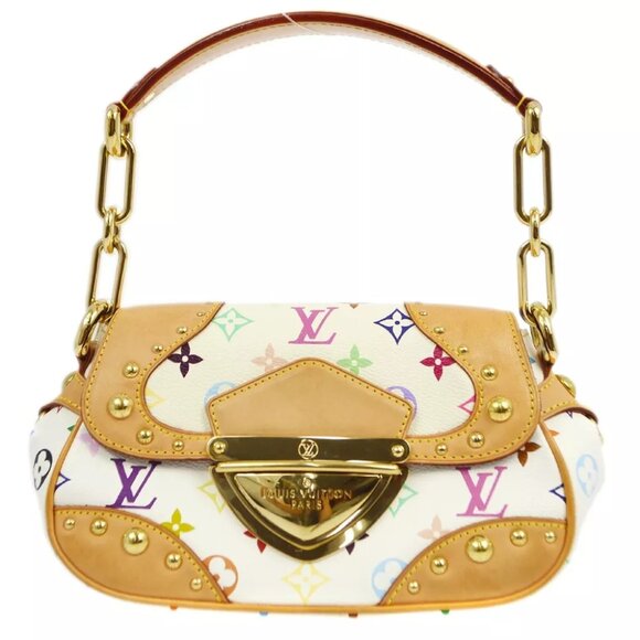 Louis Vuitton White Monogram Mluticolor Marilyn Or Handbag M40206 MI1058 162740 - Picture 1 of 8